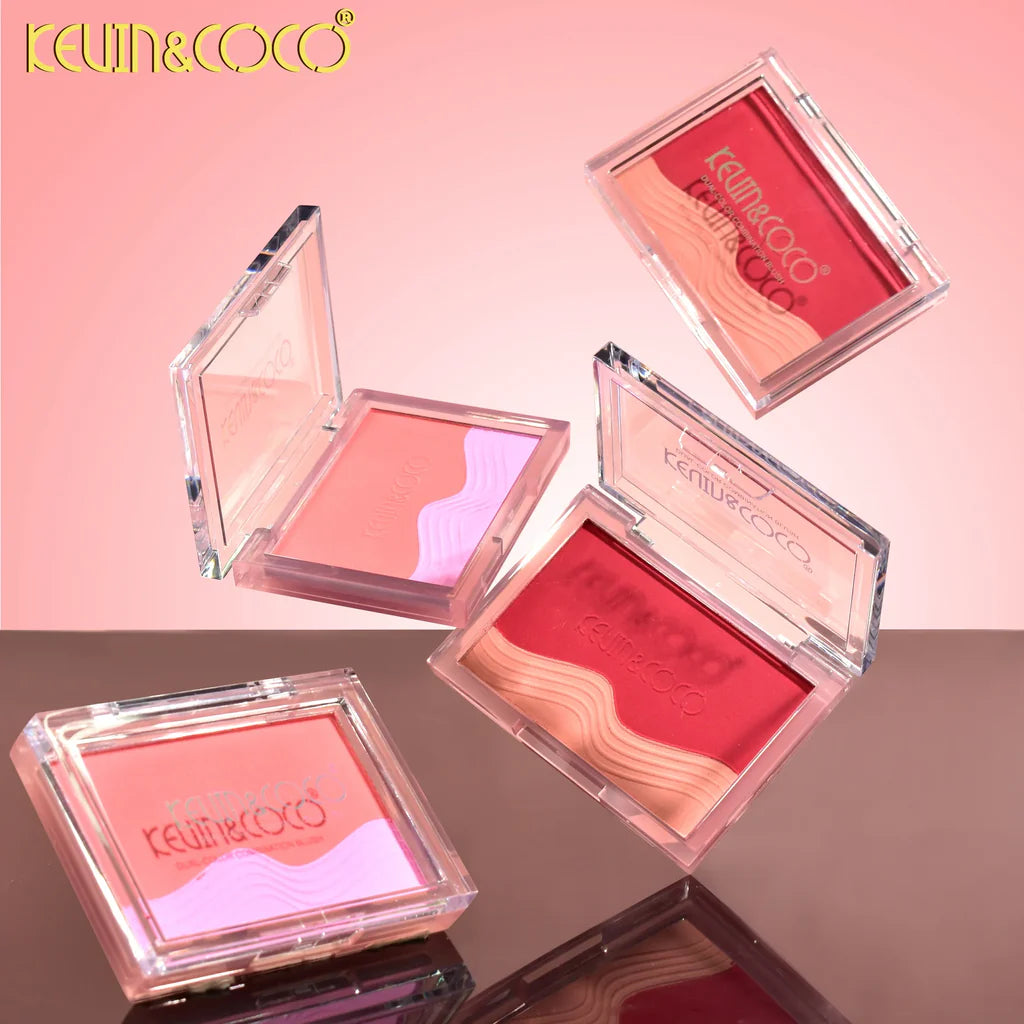 Everyone Deserves Love' Duo Blush – Two-Tone Gradient Blush for a Radiant, Natural Glow
