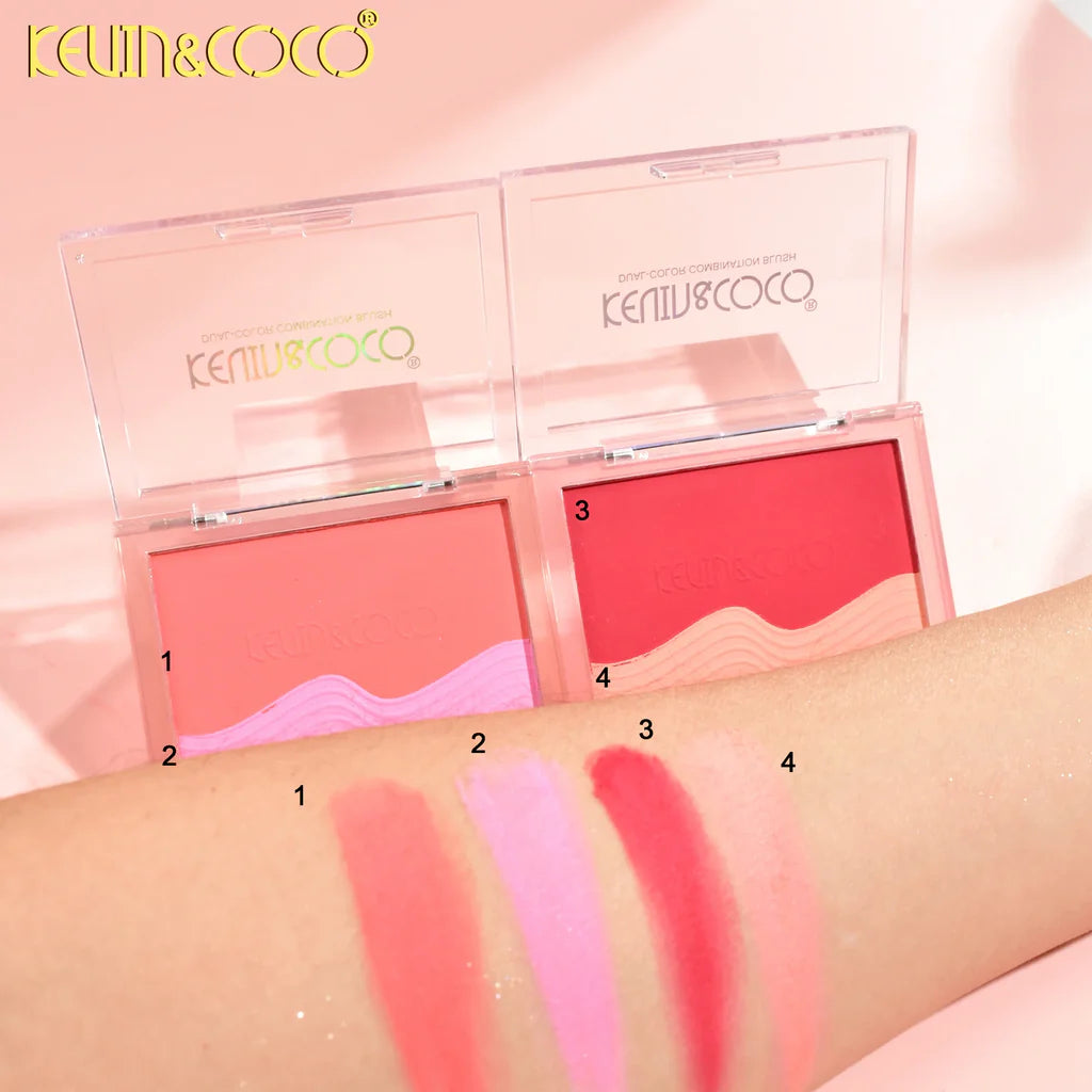Everyone Deserves Love' Duo Blush – Two-Tone Gradient Blush for a Radiant, Natural Glow