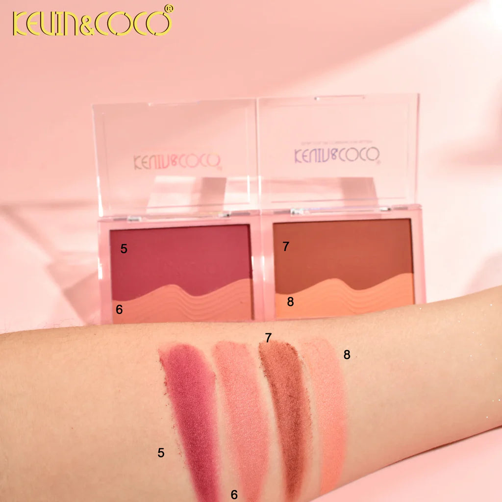 Everyone Deserves Love' Duo Blush – Two-Tone Gradient Blush for a Radiant, Natural Glow