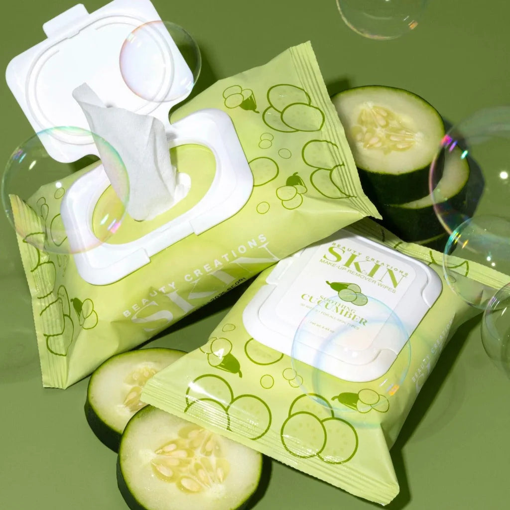 Effortless Makeup Removal with Soothing Cucumber Wipes