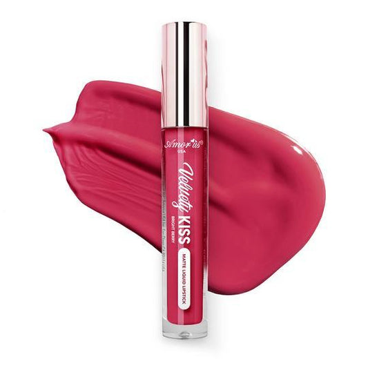 Velvety Kiss Matte Liquid Lipstick - Bright Berry