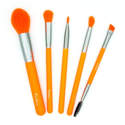 Neon Orange Deluxe Brush Set