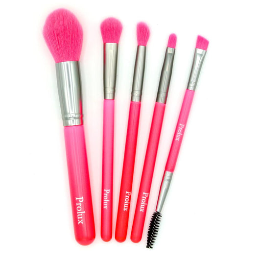 Neon Pink Deluxe Brush Set